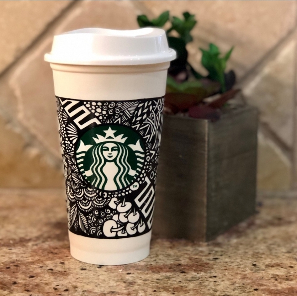 Starbucks Cup Contest 2014 Artist Brita Design Zenspire RARE Collectible